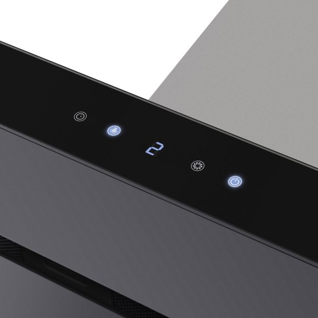 Встраиваемая кухонная вытяжка MAUNFELD Norfolk 90 нержавеющая сталь\черное стекло в Тюмени (preview 13)