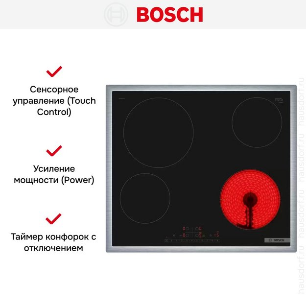Электрическая варочная панель Bosch PKE645FP2E в Тюмени (preview 5)