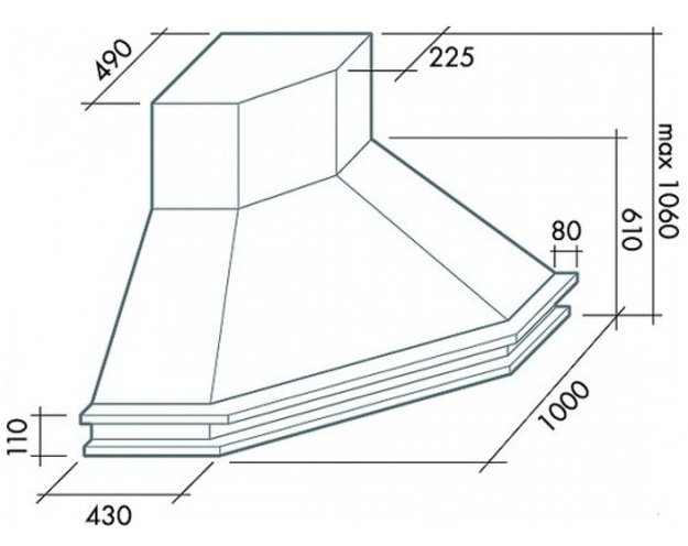 Вытяжка Falmec Tempo Antico Ang (600) S орех в Тюмени (preview 3)