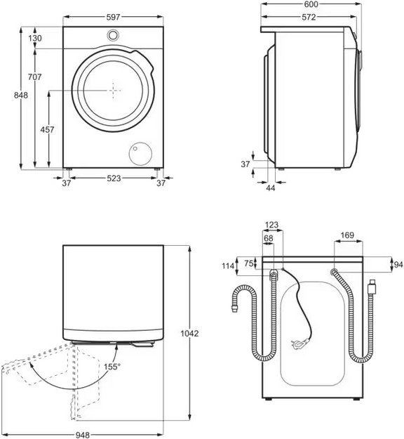 Стиральная машина Electrolux EW8FN148B в Тюмени (фото 6) Стиральная машина Electrolux EW8FN148B в Тюмени (preview 6)