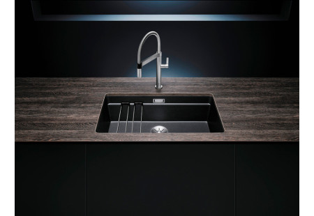 Мойка Blanco Etagon 700-U SILGRANIT® PuraDur® алюметаллик клапан-автомат InFino 525169 в Тюмени (preview 3)