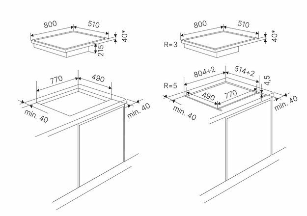 Варочная панель с вытяжкой Kuppersbusch KMI 8590.0 SR Silver Chrome в Тюмени (preview 8)