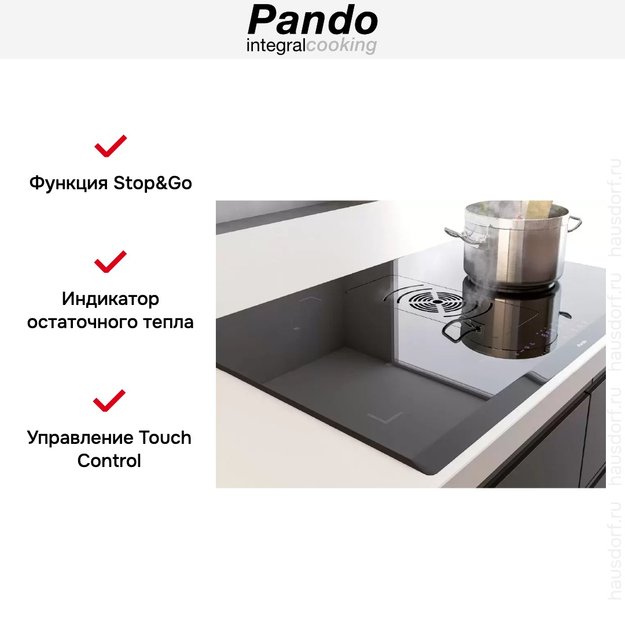 Варочная панель с вытяжкой Pando E-390/78 V.1130 ECO PLUS + DIFUSOR LAT в Тюмени (preview 9)