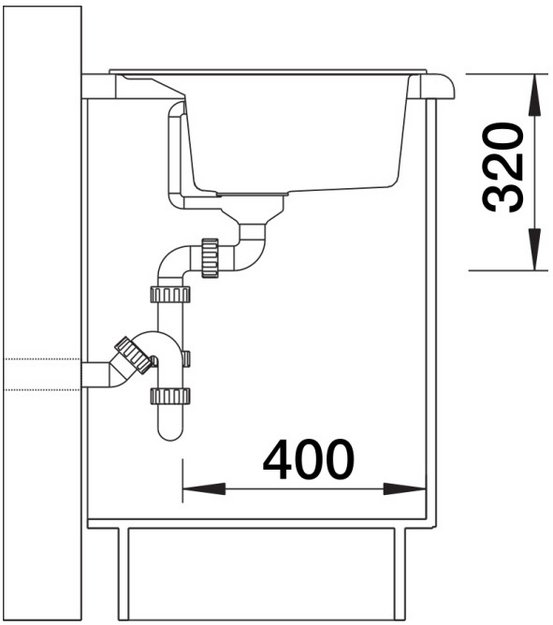 Мойка BLANCO DALAGO 8 Silgranit черный, клапан-автомат в Тюмени (preview 6)