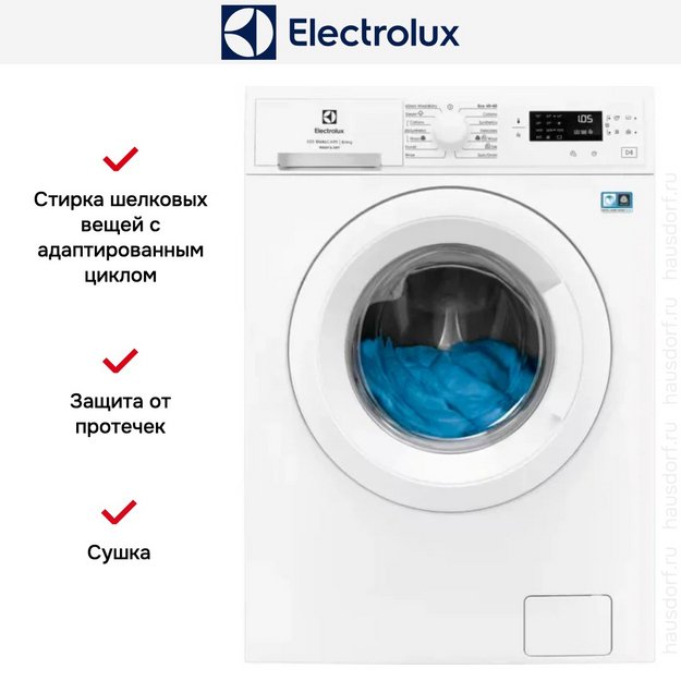 Стирально-сушильная машина Electrolux EW5W468WE в Тюмени (preview 2)
