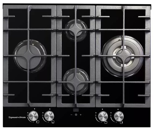 Газовая варочная панель из закаленного стекла Zigmund Shtain MN 195.61 B в Тюмени (preview 1)