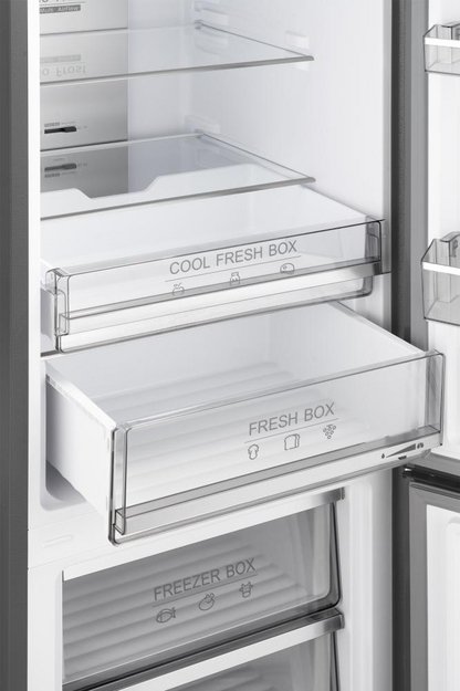 Отдельностоящий холодильник с инвертором Weissgauff WRK 2000 Total NoFrost Inverter Bru Steel Glass в Тюмени (preview 8)