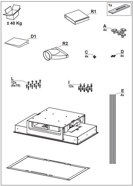 Встраиваемая в потолок вытяжка Faber INSIDE UP IX KL A90 в Тюмени (preview 5)