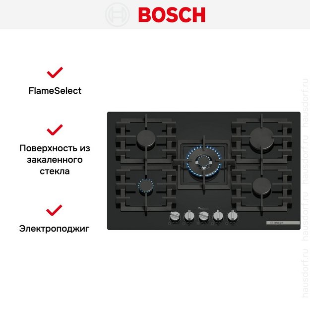 Газовая варочная панель Bosch PPQ7A6I45 в Тюмени (preview 5)