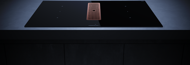 Индукционная варочная панель с вытяжкой Kuppersbusch KMI 8350.0 SR Copper в Тюмени (preview 2)