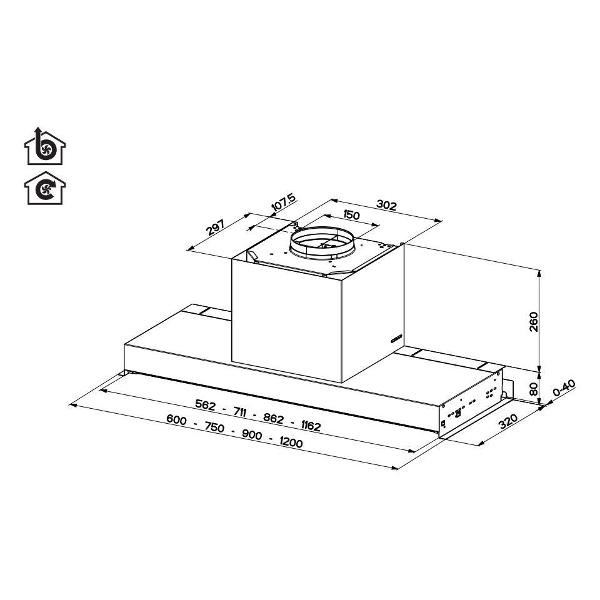 Вытяжка Faber IN-NOVA ZERO DRIP PLUS A90 в Тюмени (preview 8)