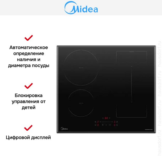 Варочная панель Midea MIH65787F в Тюмени (preview 7)