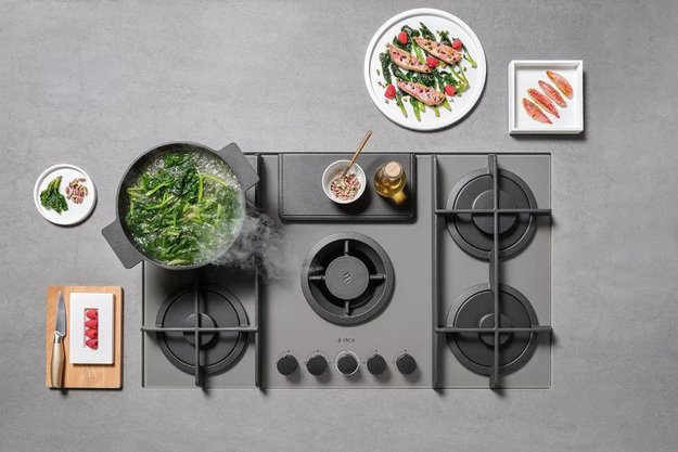 Варочная панель с вытяжкой Elica NIKOLATESLA FLAME GR/A/88 в Тюмени (preview 1)