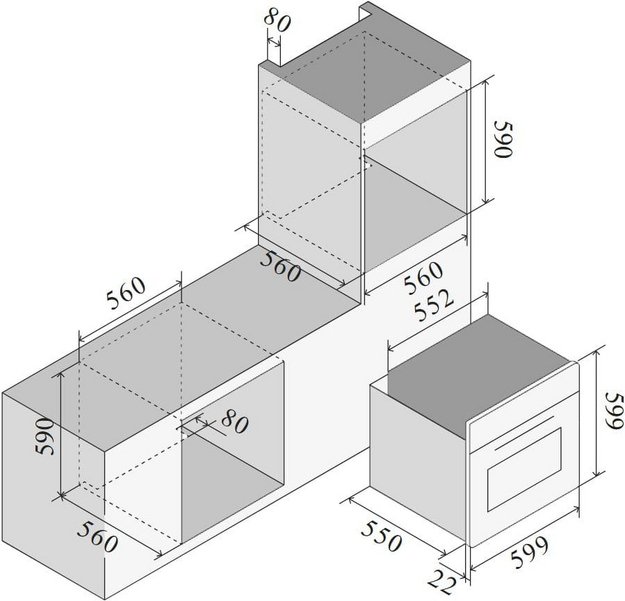 Духовой шкаф Ilve OV601GL3/BK в Тюмени (preview 2)