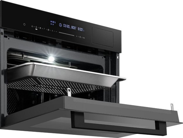 Компактный духовой шкаф с СВЧ и паром Weissgauff OEMS 459 PDB Black Edition в Тюмени (preview 10)