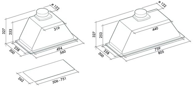 Вытяжка Falmec Gruppo Incasso 50 ix (800) ECP в Тюмени (preview 3)