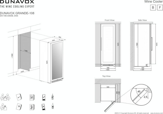 Винный шкаф Dunavox DX-108.330DMB в Тюмени (фото 6) Винный шкаф Dunavox DX-108.330DMB в Тюмени (preview 6)