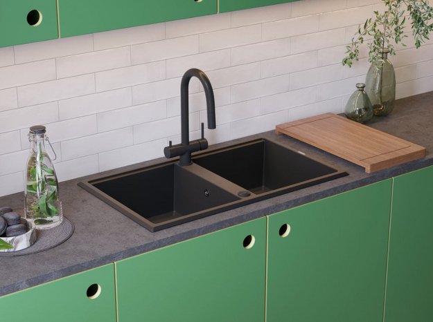 Мойка Omoikiri TEDORI 86-2 BL в Тюмени (preview 2)