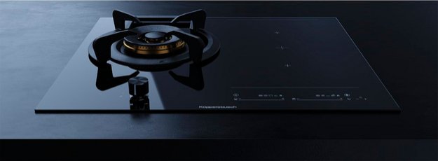 Газовая варочная панель с индукцией Kuppersbusch KIG 6850.0 SR-E5 Black Velvet в Тюмени (preview 2)