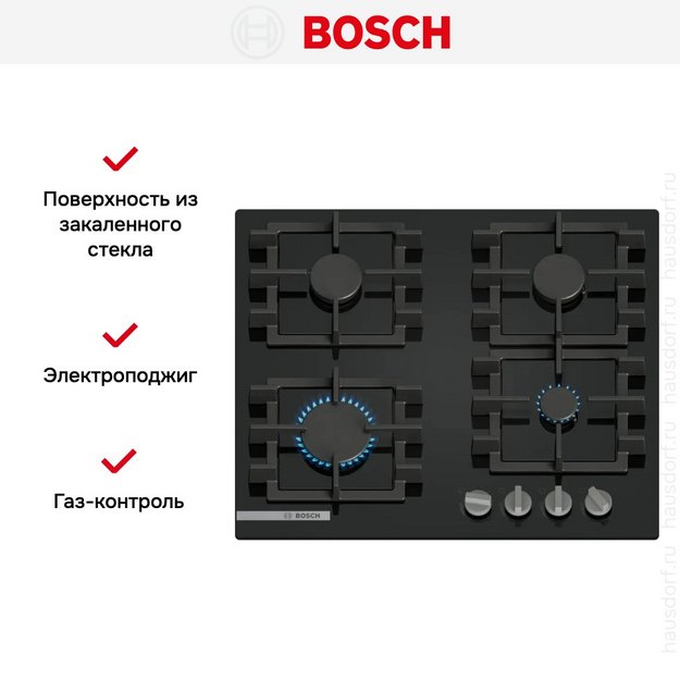 Газовая варочная панель Bosch PNN6B6K40 в Тюмени (preview 6)