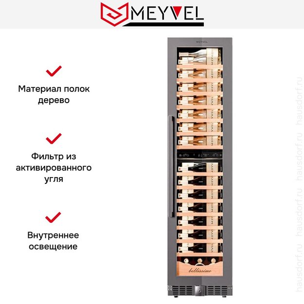 Винный шкаф Meyvel MV106-KST2 Узкий (Slim) в Тюмени (preview 10)