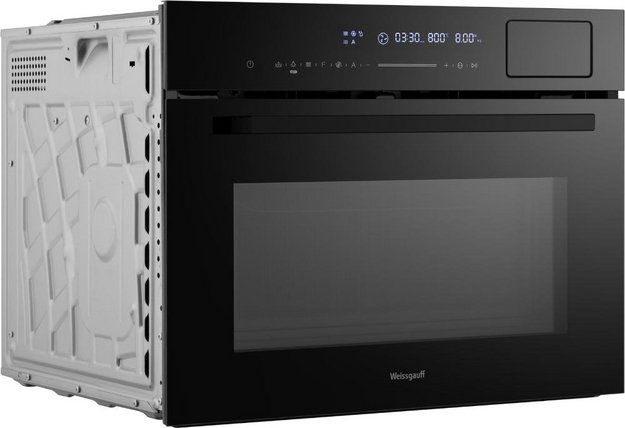 Компактный духовой шкаф с СВЧ и паром Weissgauff OEMS 459 PDB Black Edition в Тюмени (preview 7)