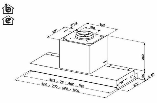 Вытяжка Faber IN-NOVA ZERO DRIP LITE A120 в Тюмени (preview 7)