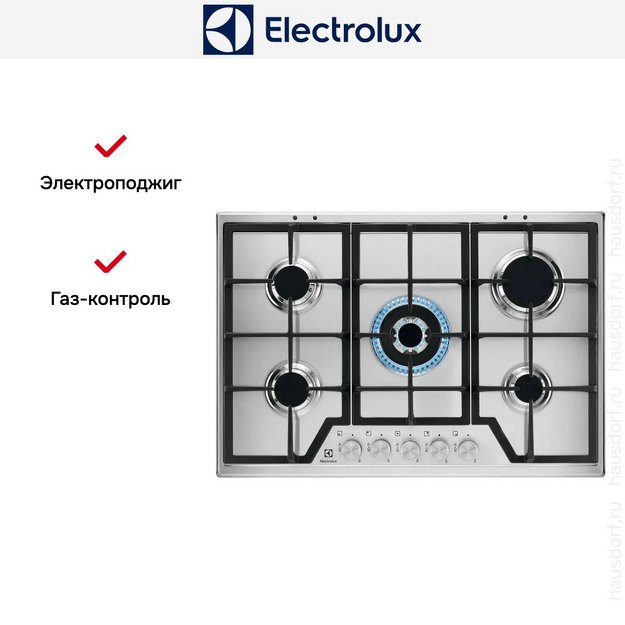 Варочная панель Electrolux KGS75362XX в Тюмени (preview 8)