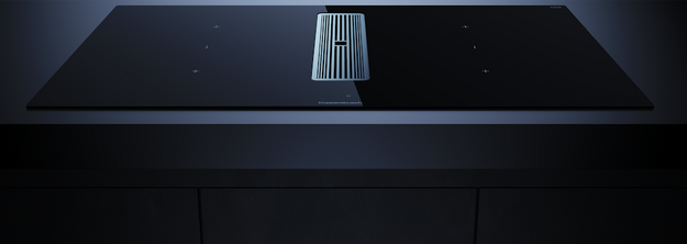 Индукционная варочная панель с вытяжкой Kuppersbusch KMI 9350.0 SR Stainless steel в Тюмени (preview 2)