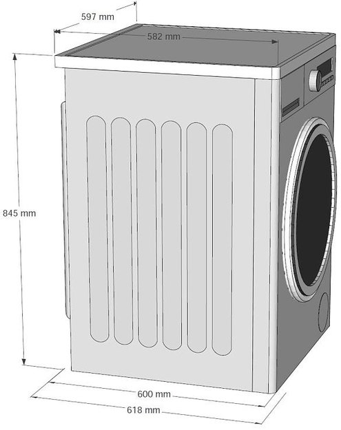 Отдельностоящая стиральная машина с паром Korting KWM 58ILS1297 N в Тюмени (preview 4)