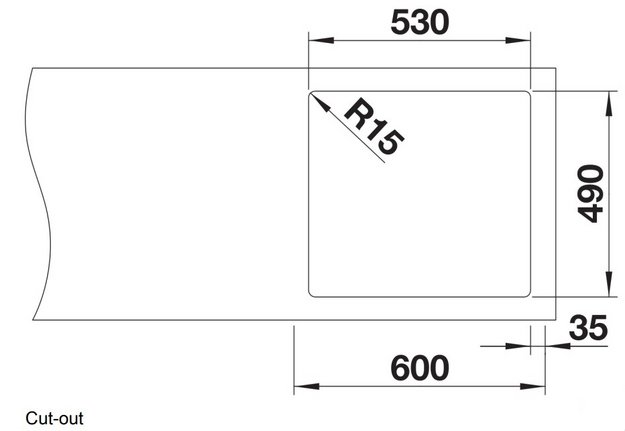 Мойка BLANCO ANDANO 500-IF/A нержавеющая сталь, клапан-автомат в Тюмени (preview 7)