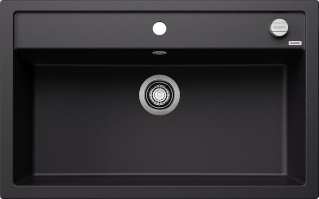 Мойка BLANCO DALAGO 8 Silgranit черный, клапан-автомат в Тюмени (preview 1)