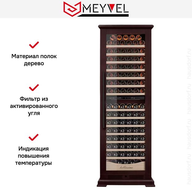 Винный шкаф Meyvel MV163PRO-KBT2 (Спелая вишня) в Тюмени (preview 16)