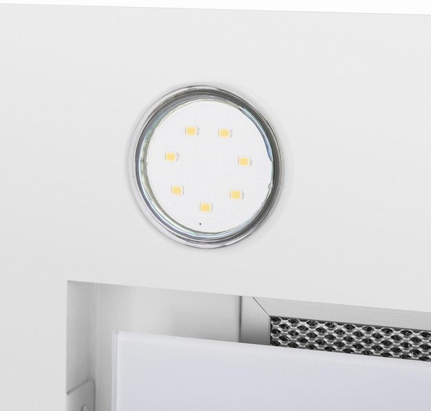 Встраиваемая кухонная вытяжка MAUNFELD Fantasy 1000ST 60 белое стекло в Тюмени (preview 10)