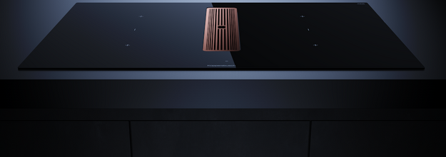 Индукционная варочная панель с вытяжкой Kuppersbusch KMI 9350.0 SR Copper в Тюмени (preview 2)