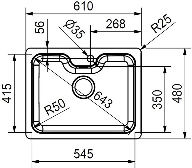 Мойка Franke BCX 110-55 TL сталь в Тюмени (preview 5)