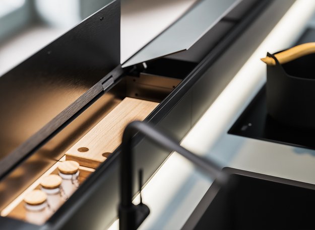 Система хранения Falmec MONOLITH 30 VETRO NERO KACL.453#NF в Тюмени (preview 1)