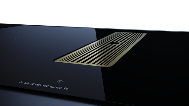 Индукционная варочная панель с вытяжкой Kuppersbusch KMI 8350.0 SR Gold в Тюмени (preview 5)