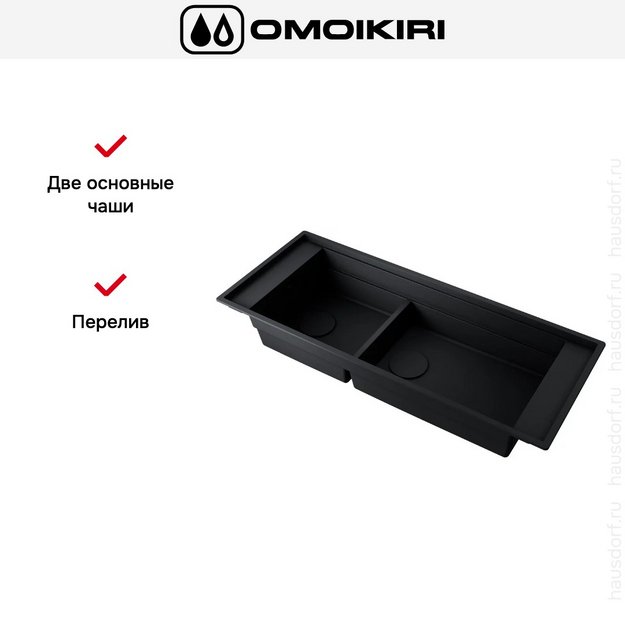 Мойка Omoikiri Sintesi Pro 114-2-U/I gb в Тюмени (preview 3)
