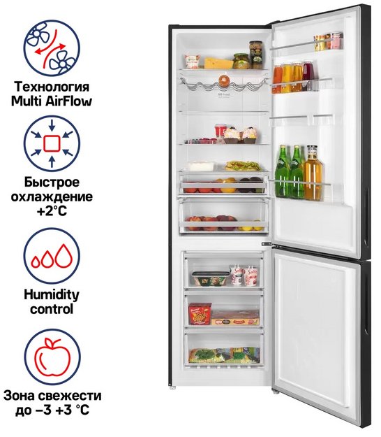 Холодильник Maunfeld MFF200NFBE в Тюмени (preview 2)
