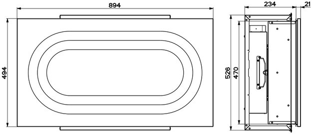 Встраиваемая в потолок вытяжка Faber INSIDE UP WH KL A90 в Тюмени (preview 3)