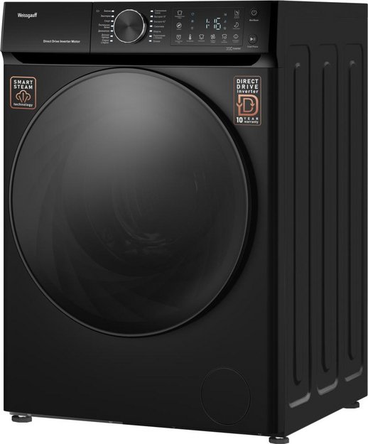Стиральная машина Weissgauff WM 59411 Direct Drive Inverter Steam Matt Black в Тюмени (preview 4)