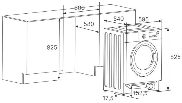 Встраиваемая стиральная машина Kuppersbusch W 6508.1 V в Тюмени (preview 7)