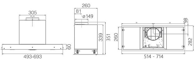 Встраиваемая вытяжка Elica HIDDEN ADV PLUS @ BLGL/A/52 в Тюмени (preview 8)