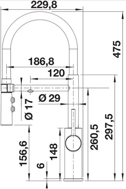 Смеситель 3-в-1 Blanco CATRIS-S Flexo Filter 526707 матовый черный в Тюмени (preview 3)