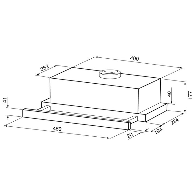 Встраиваемая вытяжка KRONA KAMILLA F 450 white в Тюмени (preview 14)