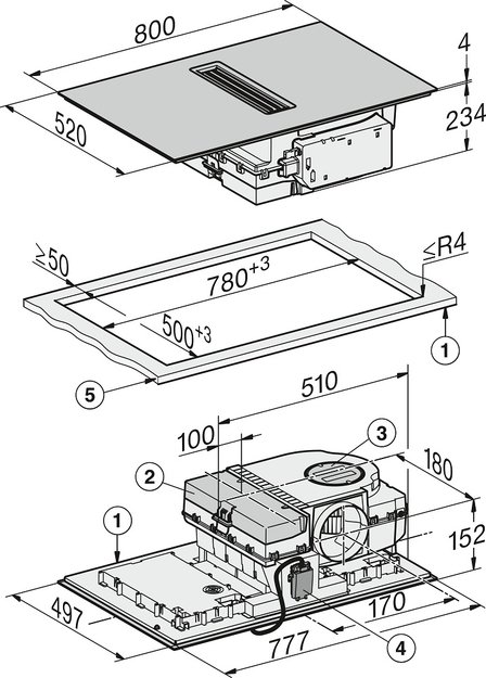 Варочная панель со встроенной вытяжкой Miele KMDA 7676 FL-U в Тюмени (preview 5)