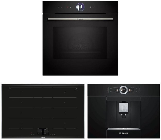 Bosch (духовой шкаф HMG776NB1 + варочная панель PXY875KV1E + кофемашина CTL636EB6) в Тюмени (preview 1)