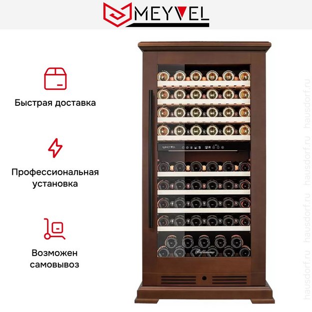 Винный шкаф Meyvel MV99PRO-KBT2 (Итальянский орех) в Тюмени (preview 18)
