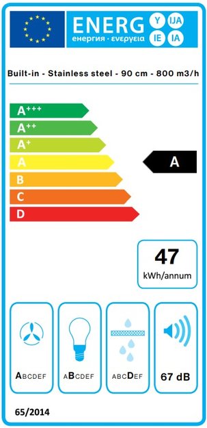 Встраиваемая вытяжка Falmec VIRGOLA NO-DROP TOUCH 90 в Тюмени (preview 8)